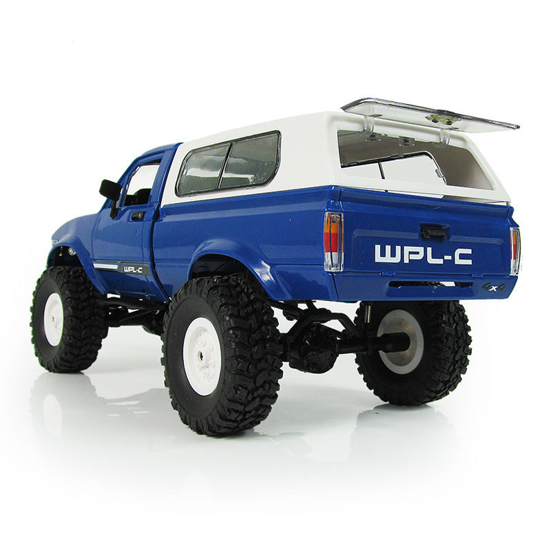 WPL Off-Road Car Trucks Vehicle C24-1 1:16 Electric Metal Car Model Radio Remote Control Boys Toys for Children Kids DIY