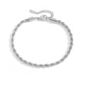 SUNIBI 316L Stainless Steel Link Anklet for Women Gold Color 4MM Classic Chain Foot Anklet Accessorie Wholesale Dropshipping