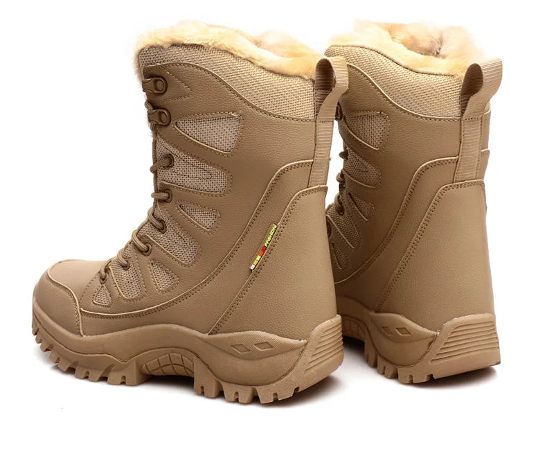 Moipheng Winter Boots Women Super Warm Plus Size 36-46 Mid-Calf Motorcycle Boots Warm Plush Platform Shoes Zapatos Para Mujer