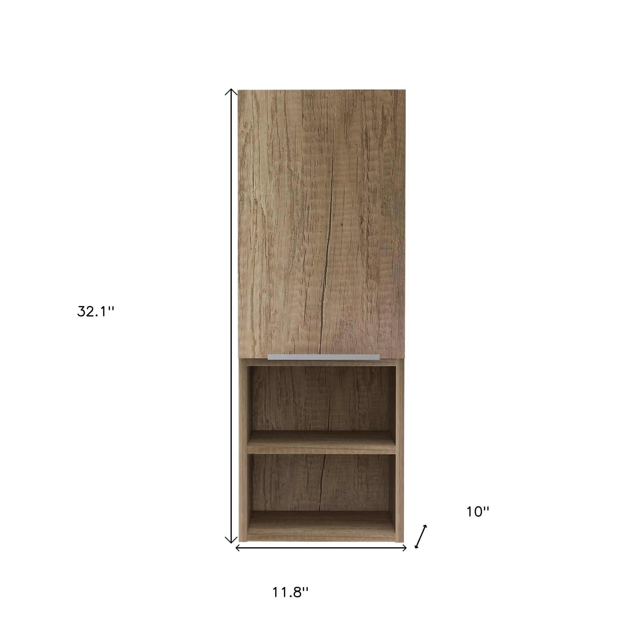 HMS 12\" Solid Wood Brown Accent Cabinet with Four Shelves for Living Room Villa Dining Home Solid Wood Sideboard Furniture