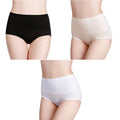 3Pcs Women's Underwear Plus Size High Waist Panties for Women Lingeries Cotton Briefs Underpant Breathable Female Intimates Lady