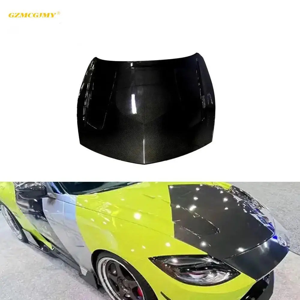 Top Selling Dry Carbon Car RZ34 Engine Hood Suitable for Nissan 400Z Carbon Fiber Engine Hood