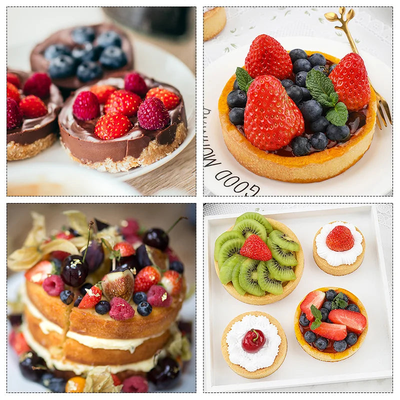 FAIS DU Perforated Round Tart Ring Stainless Steel Fruit Pie Tartlet Mold for Baking DIY Dessert Cake Mousse Molds Kitchen Tools