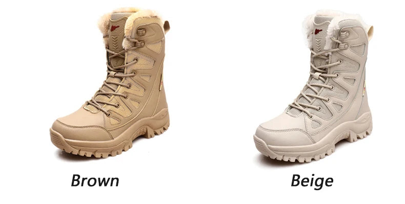 Moipheng Winter Boots Women Super Warm Plus Size 36-46 Mid-Calf Motorcycle Boots Warm Plush Platform Shoes Zapatos Para Mujer