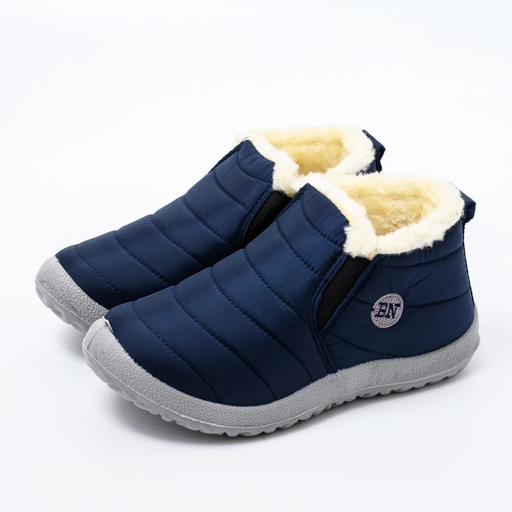 Winter Boots Women Waterproof Snow Women Shoes Flat Casual Winter Shoes Ankle Boots for Women plus Size Couple shoes Non-Slip