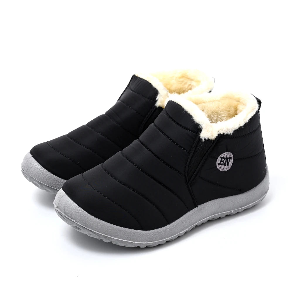 Winter Boots Women Waterproof Snow Women Shoes Flat Casual Winter Shoes Ankle Boots for Women plus Size Couple shoes Non-Slip
