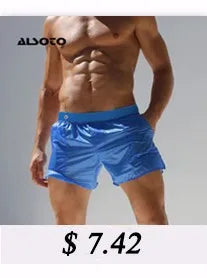 Mens Surfing Beach Shorts Summer Swimsuit Splicing Mesh Design Men Beach Shorts Quick Dry Short Sport Running Shorts Casual pant