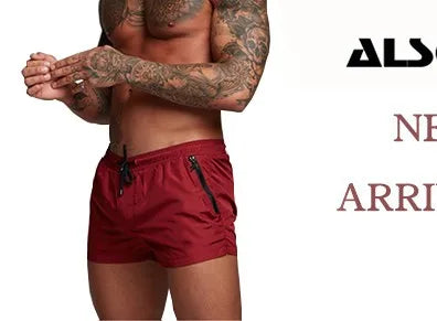 Mens Surfing Beach Shorts Summer Swimsuit Splicing Mesh Design Men Beach Shorts Quick Dry Short Sport Running Shorts Casual pant