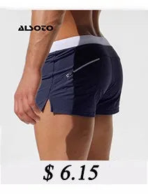 Mens Surfing Beach Shorts Summer Swimsuit Splicing Mesh Design Men Beach Shorts Quick Dry Short Sport Running Shorts Casual pant