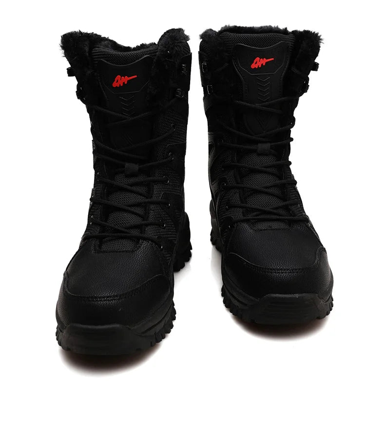 Moipheng Winter Boots Women Super Warm Plus Size 36-46 Mid-Calf Motorcycle Boots Warm Plush Platform Shoes Zapatos Para Mujer