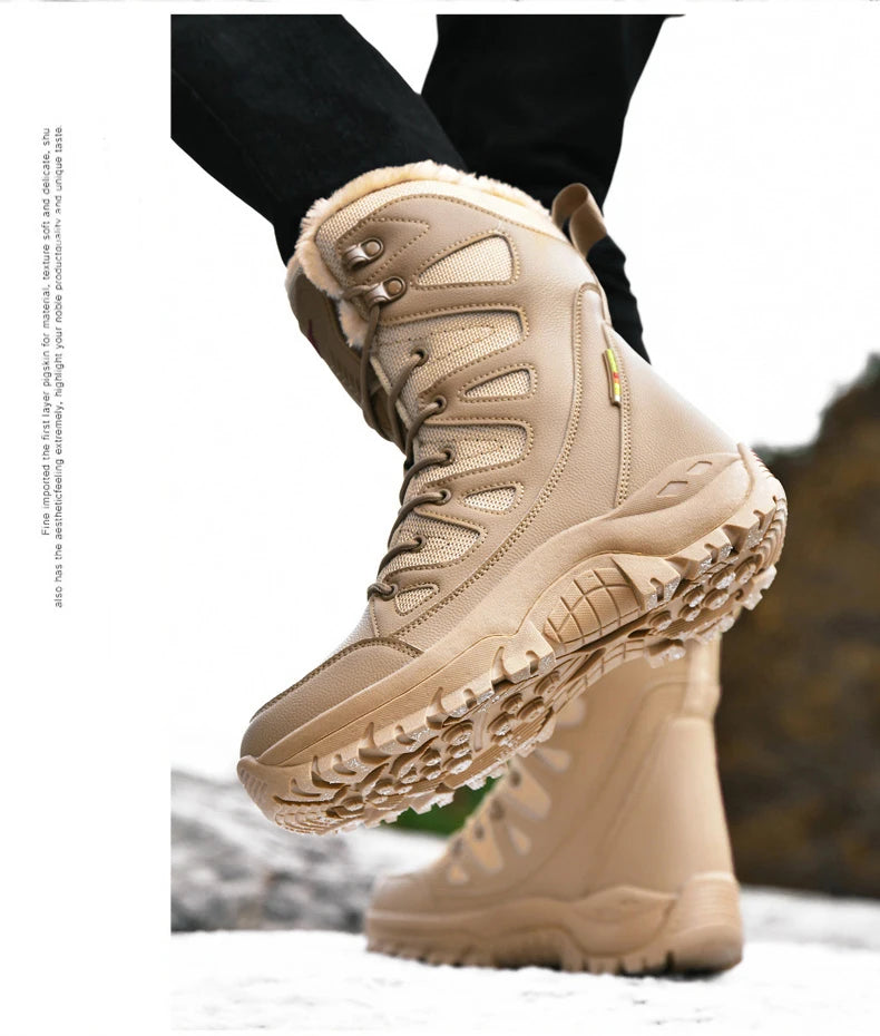 Moipheng Winter Boots Women Super Warm Plus Size 36-46 Mid-Calf Motorcycle Boots Warm Plush Platform Shoes Zapatos Para Mujer