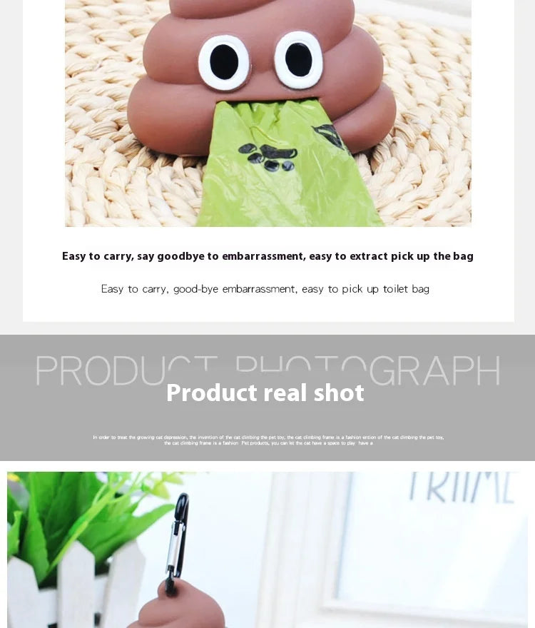 Pet supplies garbage bag dispenser cat and dog go out portable degradable dog toilet bag stool storage box