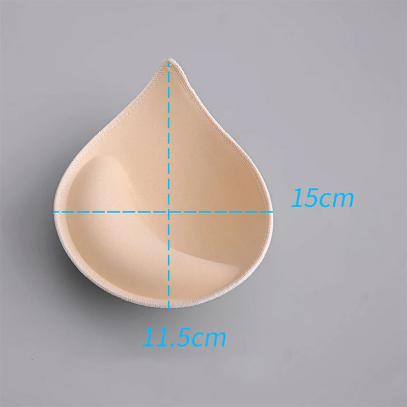 1/2Pair Swimsuit Breast Push Up Bra Padding Chest Enhancers Bra Foam Insert Chest Cup Intimates Accessories Sponge Bra Pads