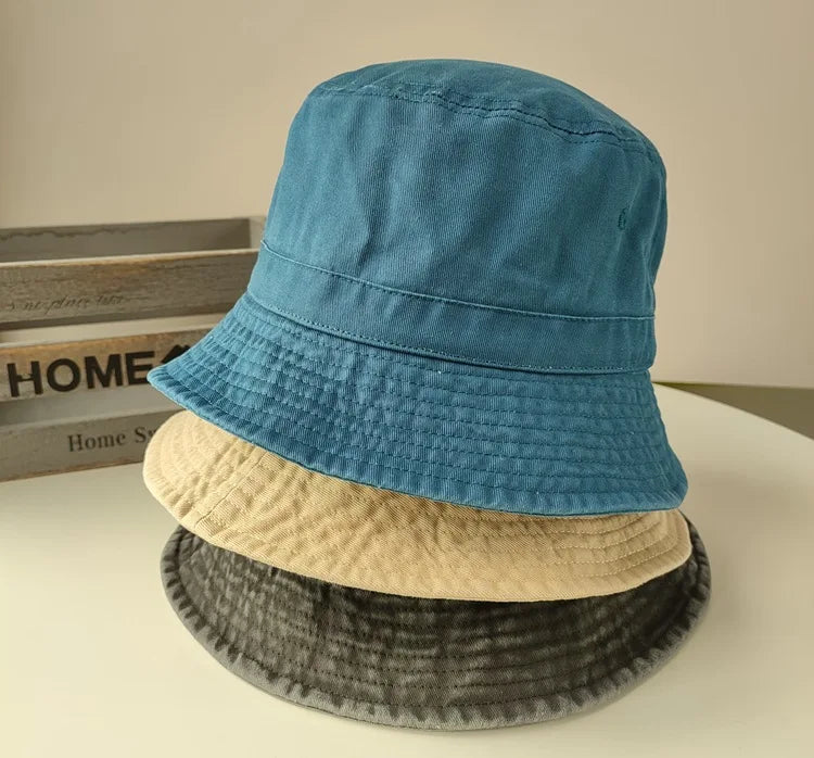 Big Head Plus Size Bucket Hat for Men  Pure Cotton Panama Fisherman Hat Korean Man Women 59cm 60cm 62cm 63cm Sun Hat