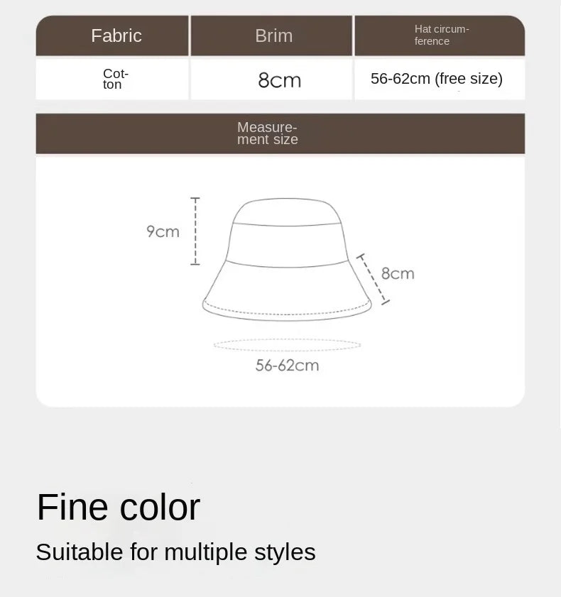 Big Head Letter Bucket Hat for Men Women XL Large Hip Hop Cap Fisherman Hat Summer Sun Hat Plus Size Panama