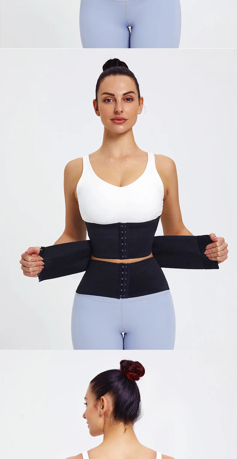 MiiOW Waist Trainer Corset Women Binders Shapers Tummy Wrap Body Shapewear Slimming Belt Flat Belly Workout Postpartum Girdle