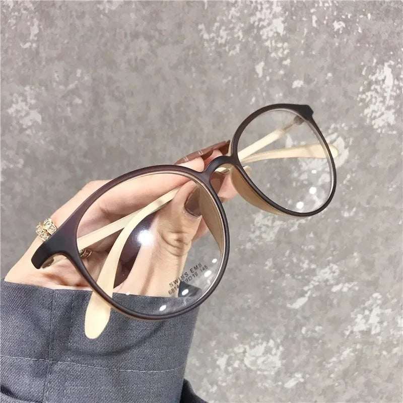 Retro Small Oval Frame Myopia Glasses Minus Glasses Frame with Degree Round Women Nearsighted Eyewear 0 -1.0 1.5 2.0 2.5 To -6.0