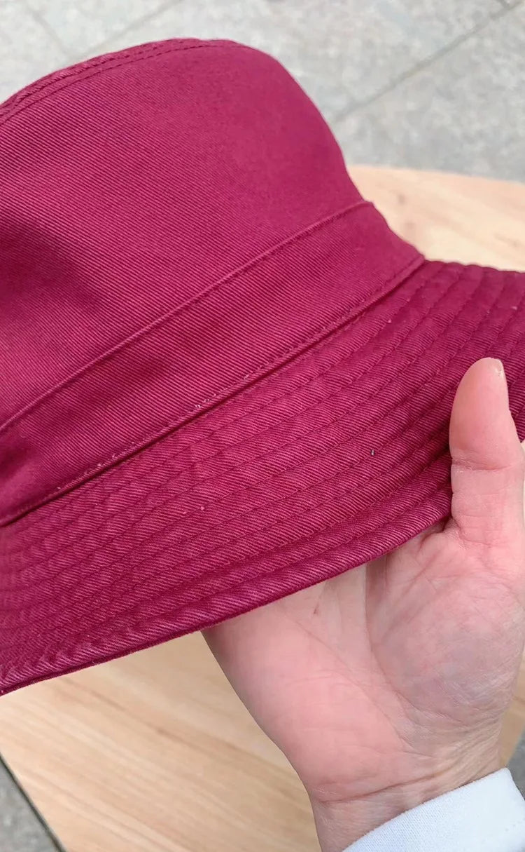 Big Head Plus Size Bucket Hat for Men  Pure Cotton Panama Fisherman Hat Korean Man Women 59cm 60cm 62cm 63cm Sun Hat
