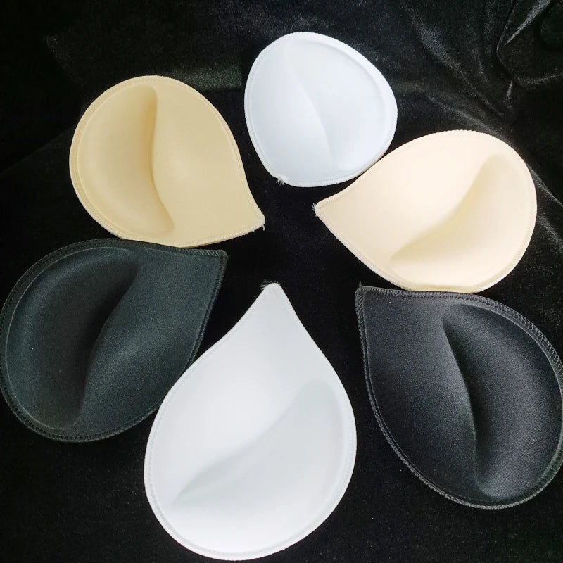 1/2Pair Swimsuit Breast Push Up Bra Padding Chest Enhancers Bra Foam Insert Chest Cup Intimates Accessories Sponge Bra Pads