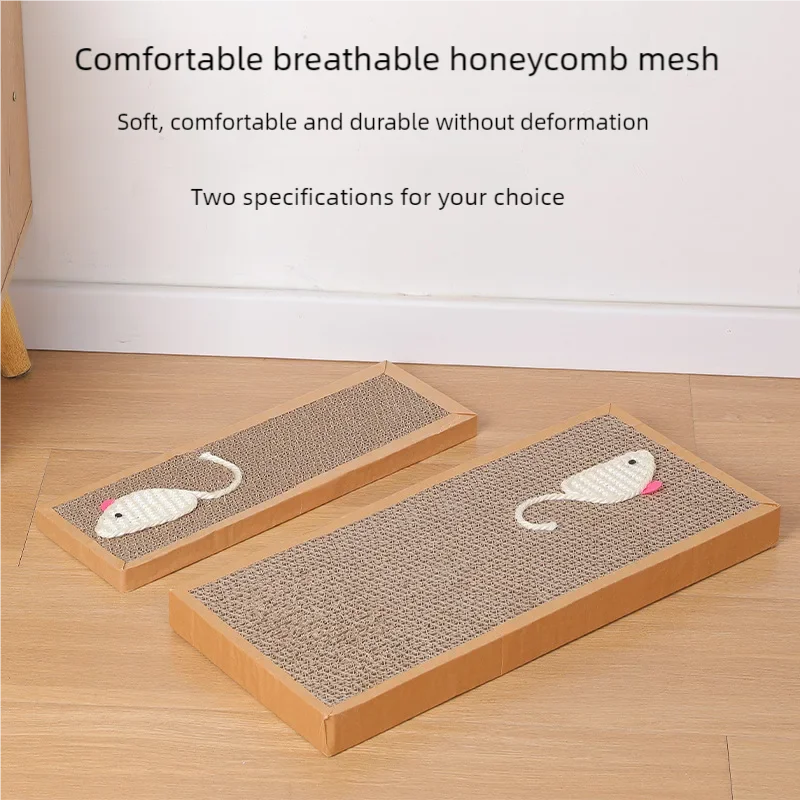 Cat Scratching Board Cardboard Mat Durable Claw Grinder Toys for Cats Kitten Scratcher Furniture Protector Pet Supplies Pad