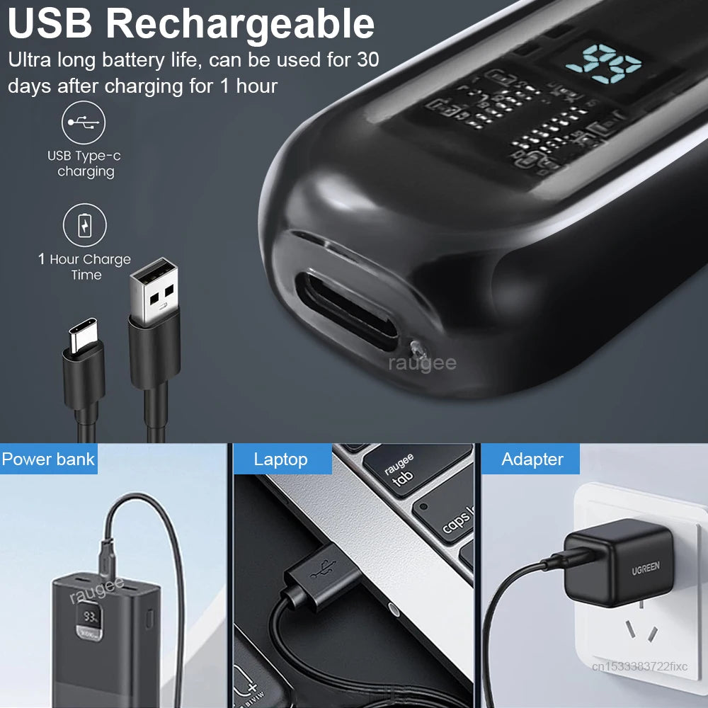Nose Hair Trimmer Mini Clipper For Men Electric Eyebrow Nose Ears Hair Trimmer USB Rechargeable Travel Portable Nose Hair Cutter
