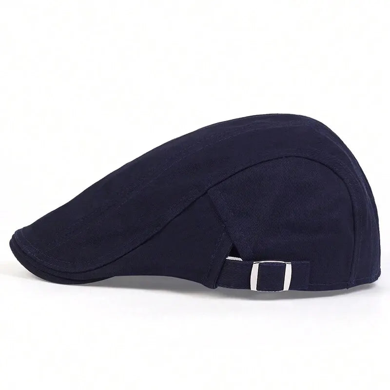 Men Light Board Solid Color Newsboy Caps British Painters Hats Spring and Summer Adjustable Flat Cap Hip Hop Berets