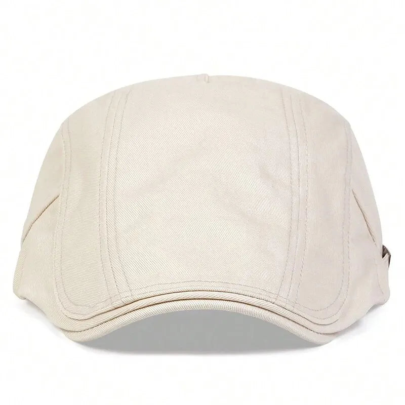 Men Light Board Solid Color Newsboy Caps British Painters Hats Spring and Summer Adjustable Flat Cap Hip Hop Berets