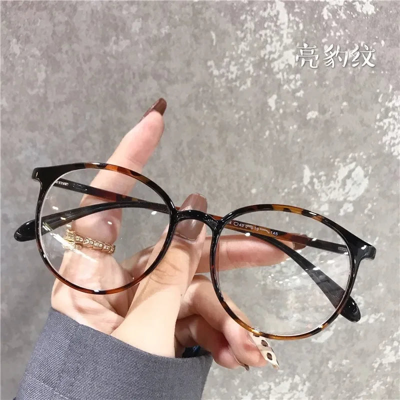 Retro Small Oval Frame Myopia Glasses Minus Glasses Frame with Degree Round Women Nearsighted Eyewear 0 -1.0 1.5 2.0 2.5 To -6.0