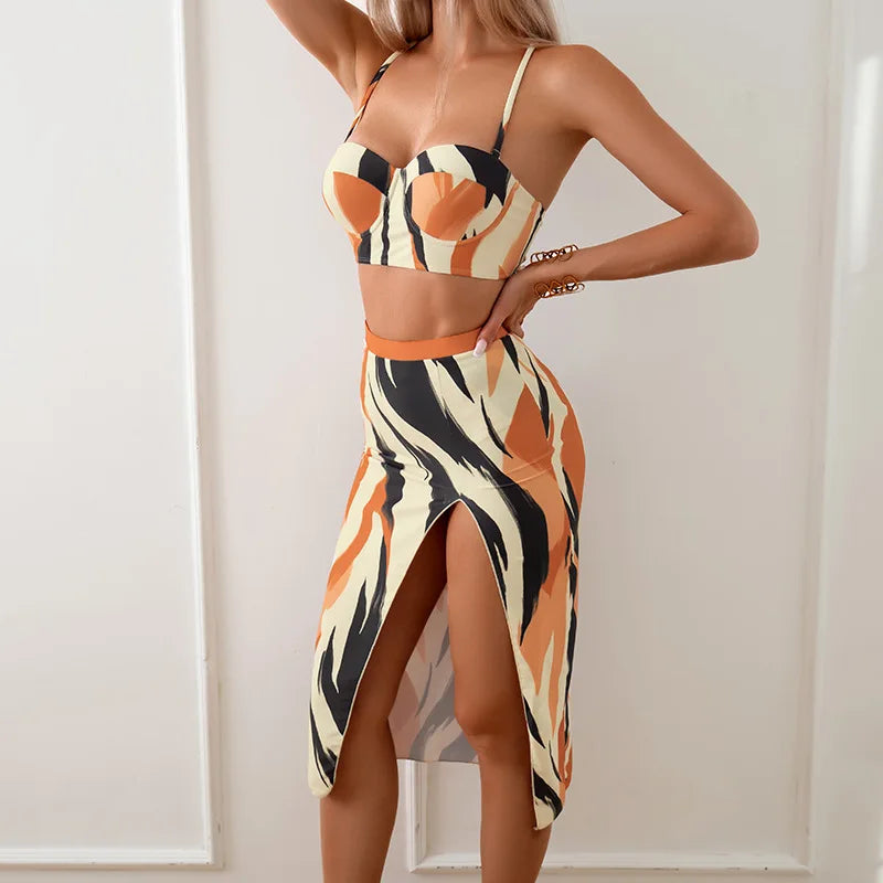 2026 3 Pieces Push Up Bikini Women With Beach Dress High Waist Swimsuit Female Padded Swimwear Bather Bathing Swimming Swim Suit