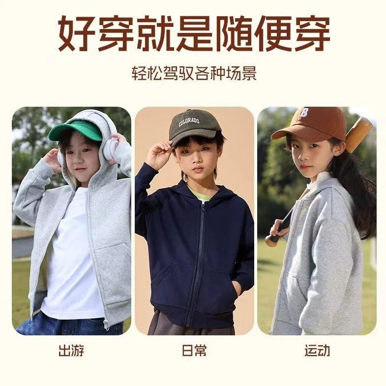 2025 Spring Autumn Baby Girls Cute Flower Heart Hooded Sweatshirt Children Zipper Jacket Coats Kids Zip-up Hoodies AXCH1