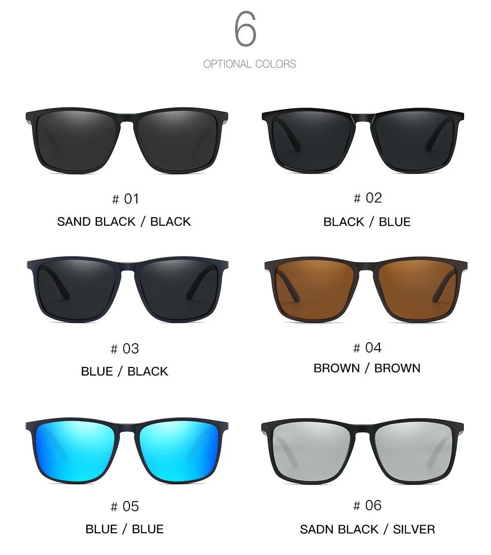 New Polarized Sunglasses for Men TR90 Fashion Luxury Designer Sunnies for Women Colorful Film Anti UV Outdoor Sun Eyeglass