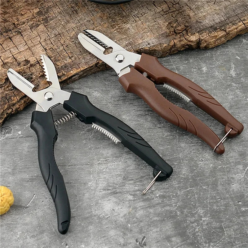 Multipurpose Chestnut Scissors Peeler Chestnut Shell Peeling and Leather Clip Cross Cutting Knife Chestnut Peeler For Kitchen