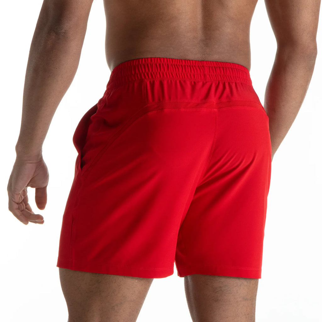 Mens Surfing Beach Shorts Summer Swimsuit Splicing Mesh Design Men Beach Shorts Quick Dry Short Sport Running Shorts Casual pant