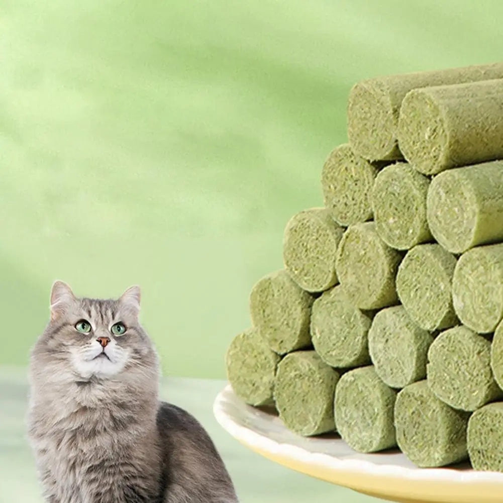 Cat Grass Scented Stick Pet Snacks Mild Cat Tooth Cleaning Cat Grass Stick Pet Supplies Catgrass Tablets Grinding Teeth