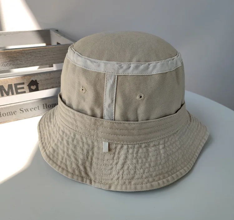 Big Head Plus Size Bucket Hat for Men  Pure Cotton Panama Fisherman Hat Korean Man Women 59cm 60cm 62cm 63cm Sun Hat
