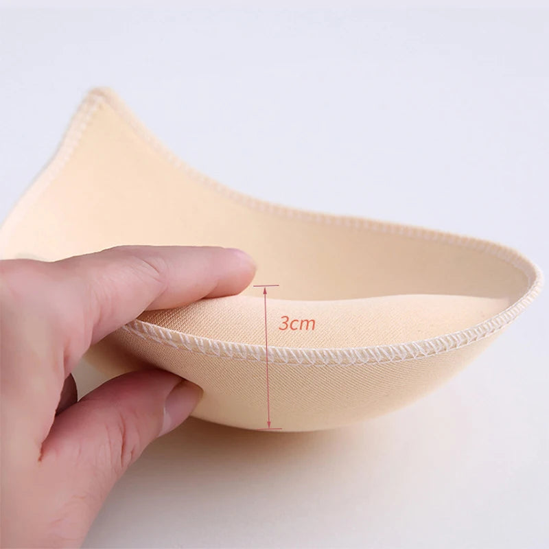 1/2Pair Swimsuit Breast Push Up Bra Padding Chest Enhancers Bra Foam Insert Chest Cup Intimates Accessories Sponge Bra Pads