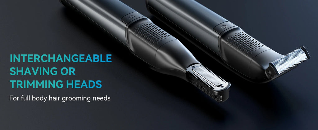 KENSEN S15 Electric Tirmmer for Men Dual-sided Blade IPX6 Waterproof Body Hair Razor Beard Trimmer 2 in 1 Trimmers for Barber