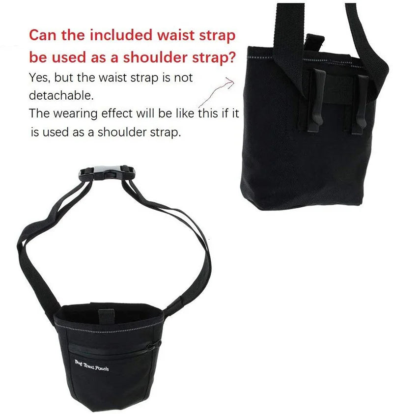 Quality Dog Treat Bag Training Professional Magnetic Opening Pocket Pet Treat Pouch With Adjustable Clip Waist Belt Pet Supplies