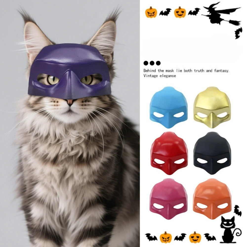 Halloween Black Bat Cat Mask Cute Matte Bat Mask Cool Pet Toys For Cat Funny Pet Cosplay Masks Pet Supplies Photos Props