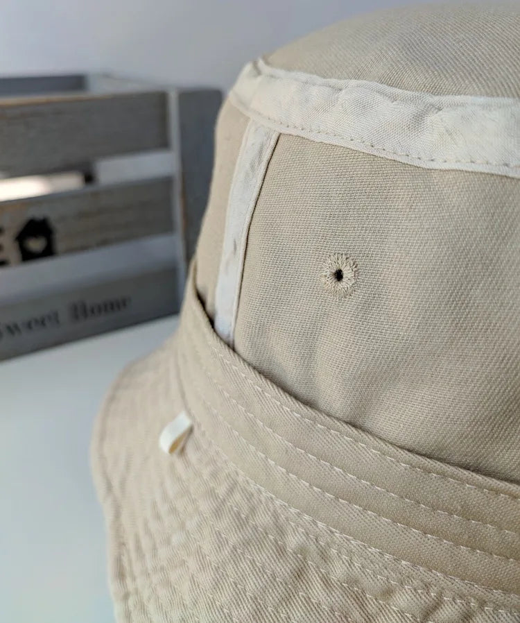 Big Head Plus Size Bucket Hat for Men  Pure Cotton Panama Fisherman Hat Korean Man Women 59cm 60cm 62cm 63cm Sun Hat