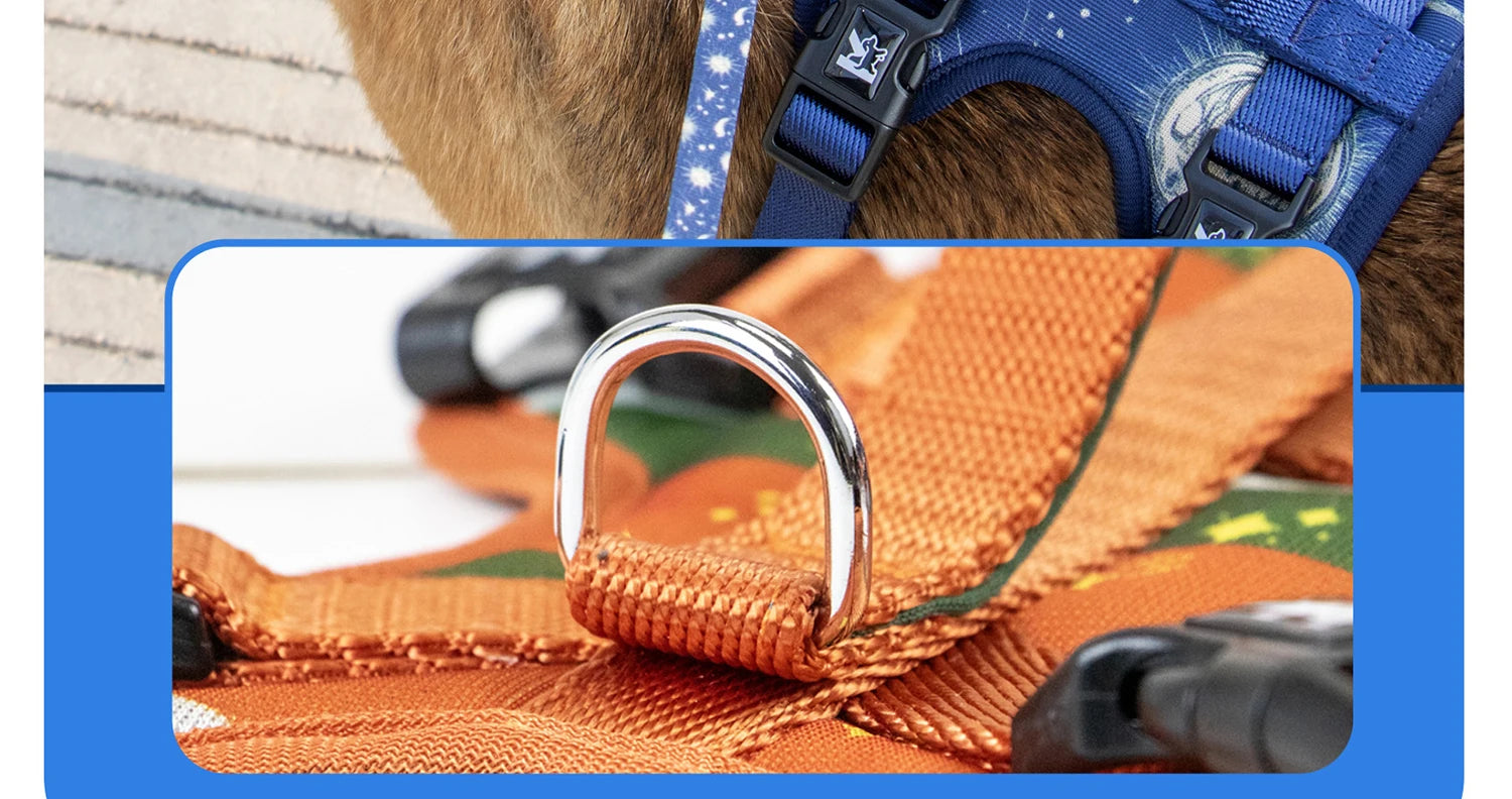 Pet Dog Harness Adjustable Chest Harness For Small  Medium Large Dogs Teddy Chihuahua Pet Supplies （S has no handle））