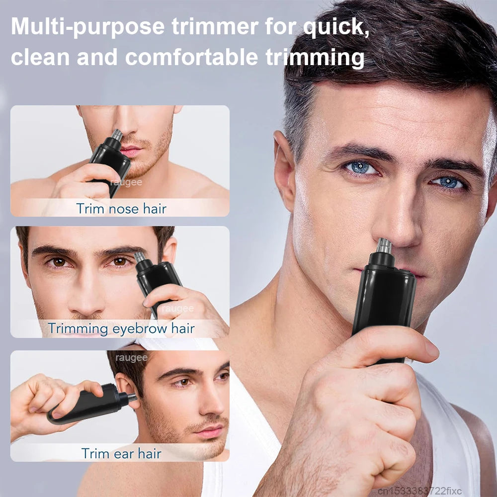 Nose Hair Trimmer Mini Clipper For Men Electric Eyebrow Nose Ears Hair Trimmer USB Rechargeable Travel Portable Nose Hair Cutter
