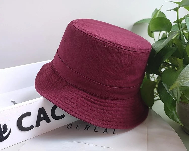 Big Head Plus Size Bucket Hat for Men  Pure Cotton Panama Fisherman Hat Korean Man Women 59cm 60cm 62cm 63cm Sun Hat