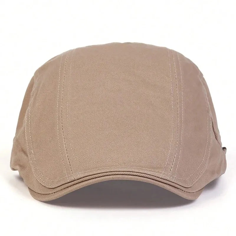 Men Light Board Solid Color Newsboy Caps British Painters Hats Spring and Summer Adjustable Flat Cap Hip Hop Berets