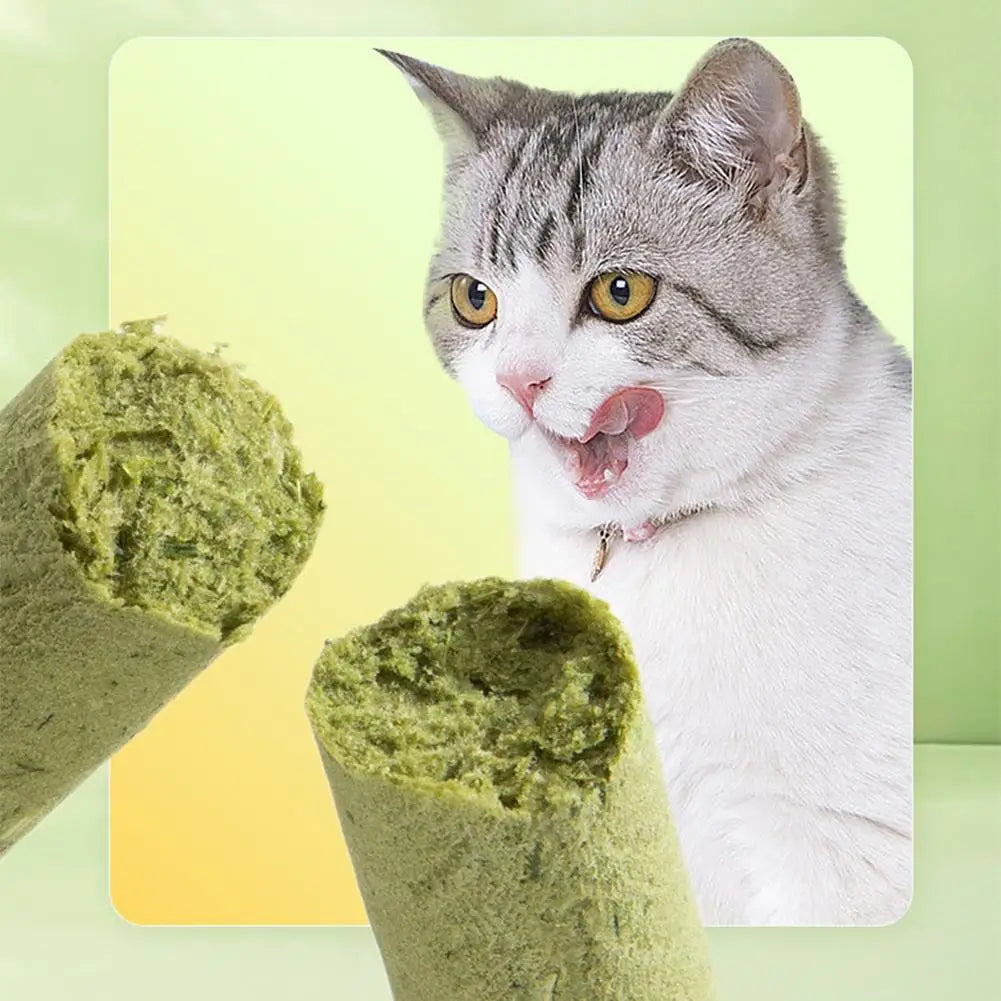Cat Grass Scented Stick Pet Snacks Mild Cat Tooth Cleaning Cat Grass Stick Pet Supplies Catgrass Tablets Grinding Teeth
