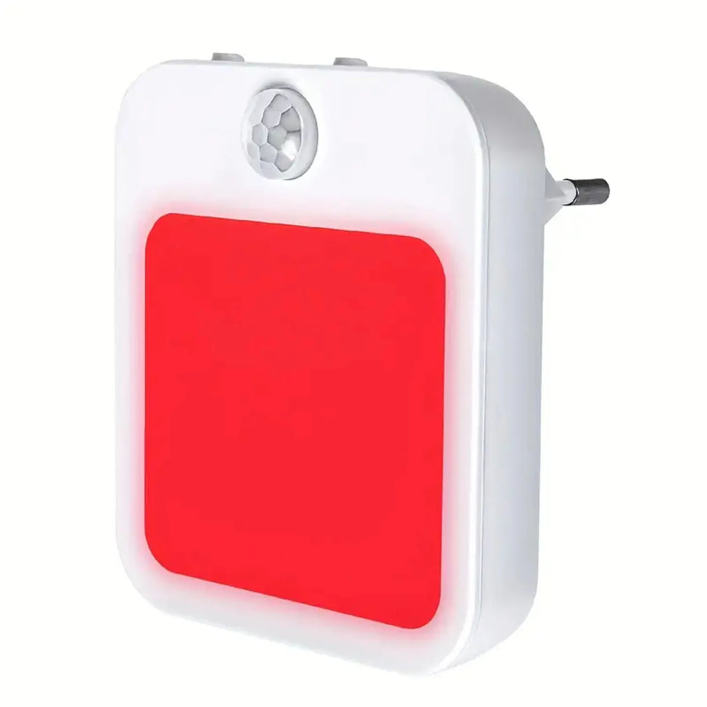 1PC Red Light Night Light With A Plug, Intelligent Night Light, Automatic On/Off, Suitable For Bedroom, Bathroom, Kitchen