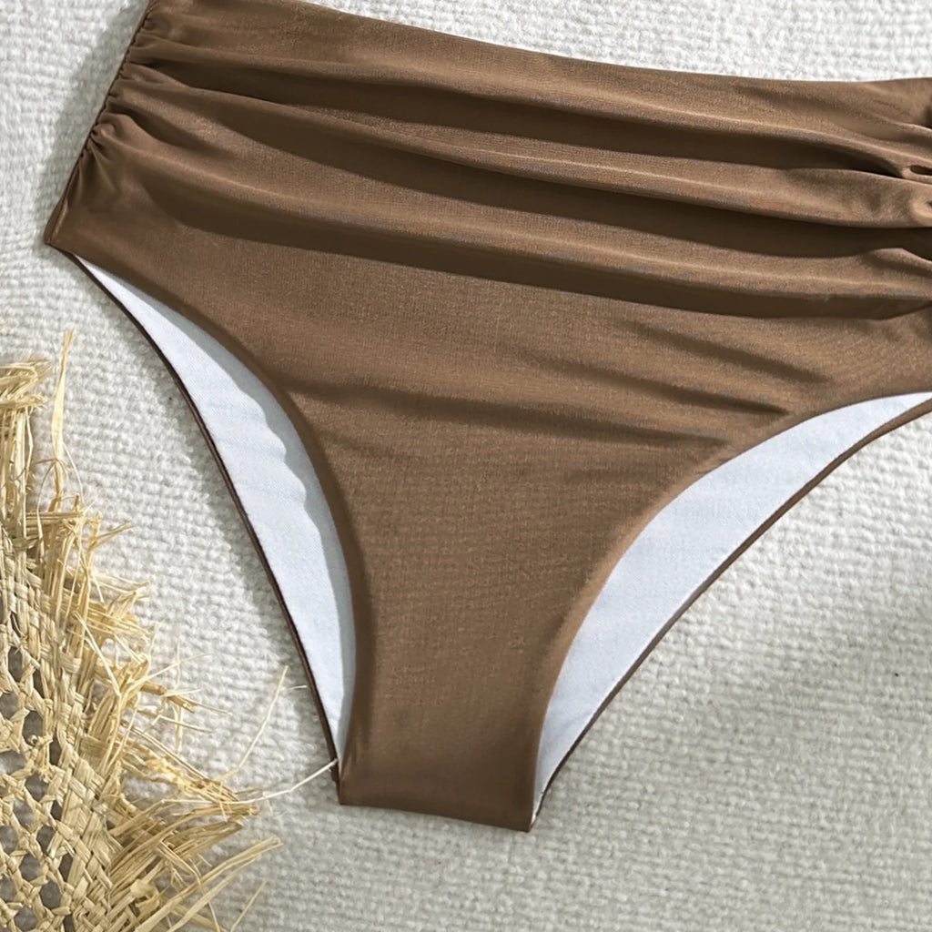 Micro Bikini Set Brazilian Biquini One Shoulder Thong Swimsuit Women High Cut Bathing Suit Swimwear Female Summer Beachwear