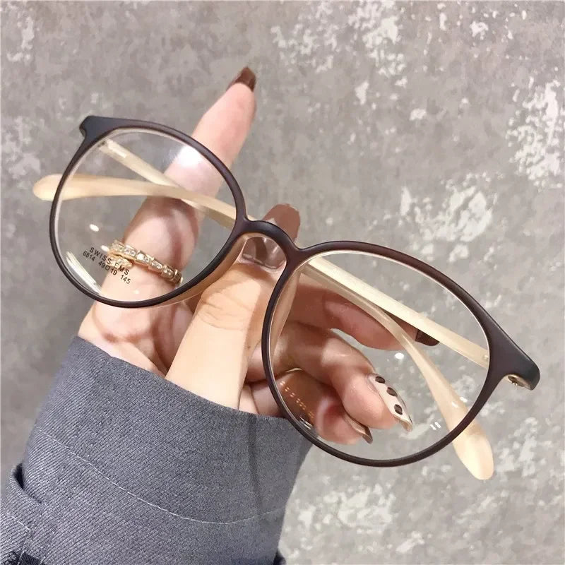 Retro Small Oval Frame Myopia Glasses Minus Glasses Frame with Degree Round Women Nearsighted Eyewear 0 -1.0 1.5 2.0 2.5 To -6.0