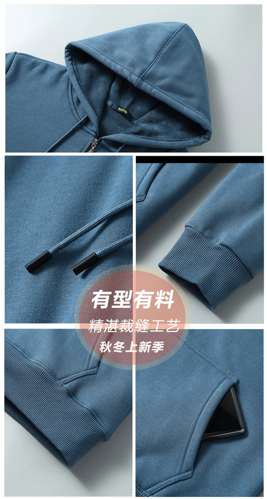 Plus Size 10XL 12XL Hoodie Men Autumn Winter Fleece Hoodies Solid Color Jacket Hoodies Big Size 12XL Blue Black Red Grey
