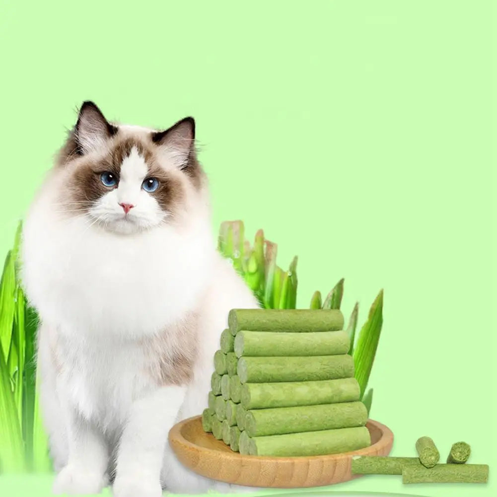 Cat Grass Scented Stick Pet Snacks Mild Cat Tooth Cleaning Cat Grass Stick Pet Supplies Catgrass Tablets Grinding Teeth
